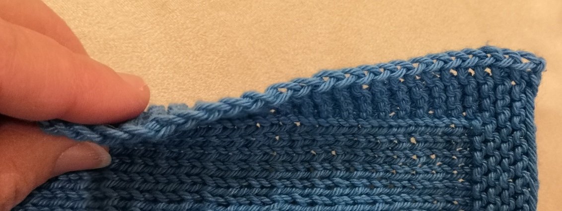 Blog-Inhaltsbild für 'Spültuch / Waschlappen "Peace" stricken'